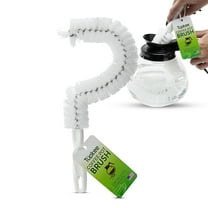 Tupkee Coffee Pot Cleaning Brush Non Scratching, Long Lasting Bristles, Curved Coffee Decanter Cleaning Brush - Great for Offices and Restaurants