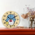 thumbnail image 2 of SKYSONIC Funny Penguine Wall Clock 10 Inch Silent Non Ticking Round Clock Oil Painting Clock Easy to Read Clock for Living Room Bedroom Bathroom Home Decor, 2 of 7