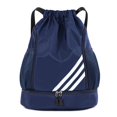 thumbnail image 1 of Waterproof Drawstring Backpack Sports Gym Bag With Shoes Compartment, Waterproof Draw String Back Bag For Men Women, 1 of 4
