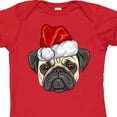 thumbnail image 4 of Inktastic Christmas Pug Dog Santa Boys or Girls Baby Bodysuit, 4 of 5