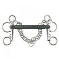 thumbnail image 1 of Horze Rubber Mullen Mouth Pelham Bit - 101mm Cheeks, 1 of 2