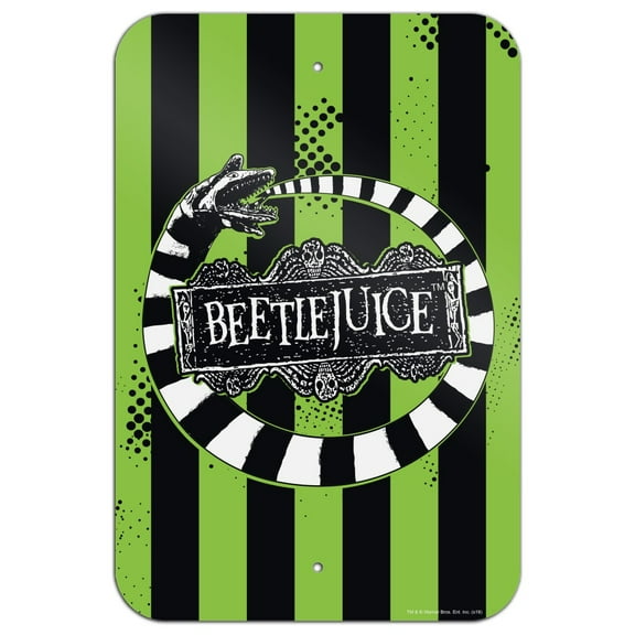 Beetlejuice Beetle Worm Home Business Office Sign