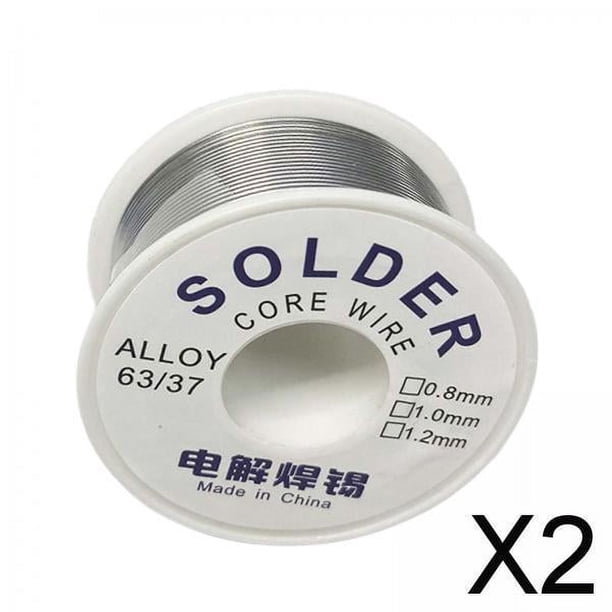 2X Alambre de soldadura eléctrica de estaño de soldadura universal para 8 mm 50 g 2 piezas