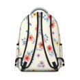 thumbnail image 3 of Pioneer Flower Floral Print Pattern Backpack for School, Cute School Bag with Adjustable Shoulder Straps and Padded Back, 15.3"x11"x7.1", 3 of 5