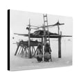 thumbnail image 1 of Canvas Print: Eskimo Women And Storage Place, 1916, 1 of 3