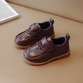 thumbnail image 6 of Owordtank Toddler Girls Boys PU Leather Loafers Comfort Soft Rubber Sole Dress Shoes Toddler Baby Walking Shoes, 6 of 7