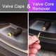 thumbnail image 3 of Tapas Vástago Válvula Neumático Cabeza Ranurada 50 Uds. Accesorios Cobre para Coche, 3 of 9