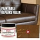thumbnail image 4 of Pasta de relleno de cuero para asientos de automóvil, muebles, zapatos | Repara agujeros, grietas, rasgaduras, arañazos | flexible, pintable, multisuperficie | 1 paquete de compuesto reparador de, 4 of 8