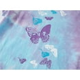 thumbnail image 3 of Beezizac Teen Girls Short Sleeve & Pants Tie-dye Butterfly Pajama PJ Set 2-Piece Outfit Big Kid Size 5T, 3 of 7