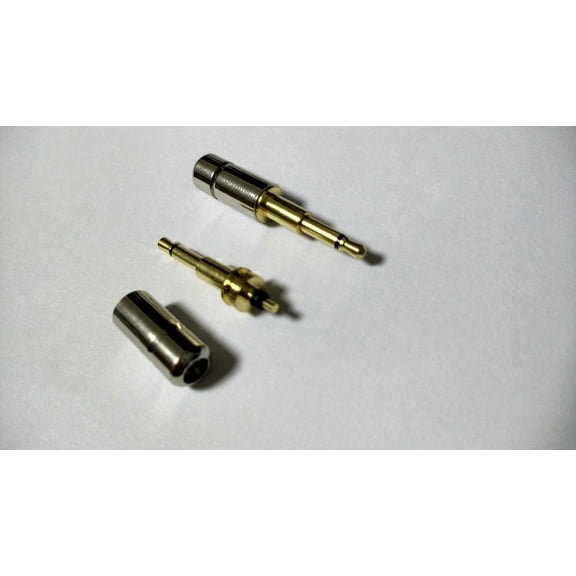 FOR 100pcs Gold Plated mini Copper 2.5mm Mono plug Audio soldering connector