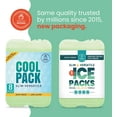 thumbnail image 4 of Healthy Packers Slim Ice Packs for Lunch Bags or Coolers (8 Pack, Green), 4 of 11