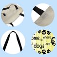thumbnail image 2 of Letras de huella Impreso Hombro Bolso de compras Bolso de mano grande casual D Tmvgtek Para estrenar, 2 of 3