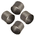 thumbnail image 5 of Saro Lifestyle Dot Rim Iron Napkin Rings (Set of 4) Graphite, 5 of 5