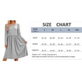 thumbnail image 4 of Livrdious Fall Dresses for Women Long Sleeve A Line Striped Dress Womens Casual Midi Flowy Dresses, 4 of 6