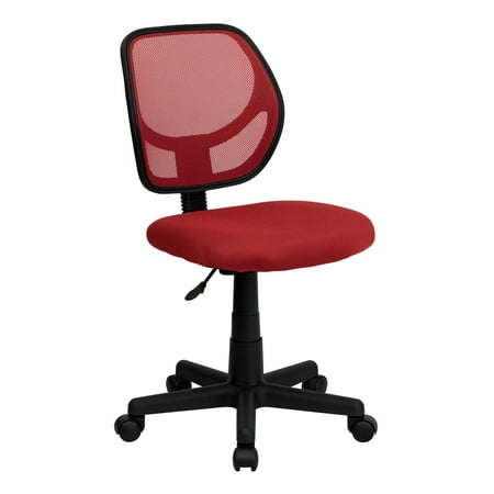 Low Back Mesh Swivel Task Chair Red - Flash Furniture