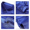 thumbnail image 4 of Camisa formal ajustada de manga larga brillante de moda casual para hombre, 4 of 4