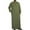 Army Green, variant on Long Sleeve Shirts for Men, Muslim Thobe for Men Button down Mens Caftans Big and Tall Mens Arab Thobe with Pocket