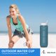 thumbnail image 2 of Botella de agua plegable de 600ML, botella de bebida portátil, jarra de Fitness para gimnasio libre de BPA FLhrweasw Nuevo, 2 of 7