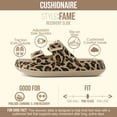 thumbnail image 3 of Cushionaire Fame Pillow Recovery Sandals for Women, Adjustable Double Buckle Waterproof EVA Cloud Slides for Women, 3 of 22