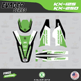 thumbnail image 2 of Kalair GFX Graphics Kit for Kawasaki KX125 (2003-2008) Evader Series, 2 of 5