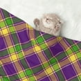 thumbnail image 2 of Rocae Mardi Gras Plaid for Pet Blanket Dog Blanket Cat Blanket Soft Sleep for Small Medium Pet-Medium, 2 of 8