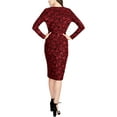 thumbnail image 2 of Rachel Roy Womens Embroidered Midi Dress, Red, Small, 2 of 2
