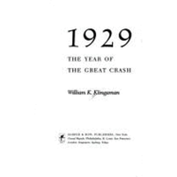 Pre-Owned The Year of the Great Crash, 1929 Hardcover