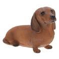 thumbnail image 1 of ADDHAT Figurita De Perro Salchicha Decorativa En Resina Color Marrón Claro Para De Hogar Y Oficina, 1 of 6