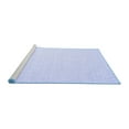 thumbnail image 2 of Ahgly Company Machine Washable Indoor Square Abstract Blue Contemporary Area Rugs, 3' Square, 2 of 4