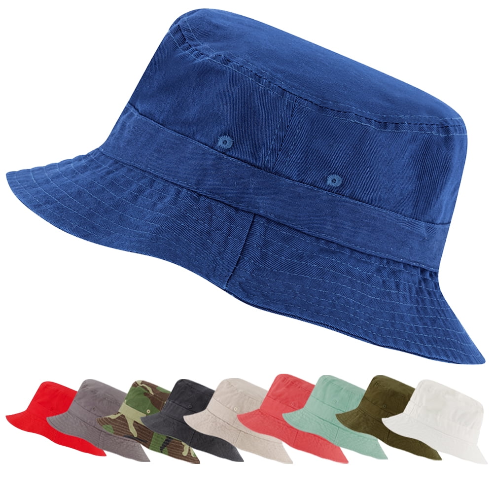 Market & Layne Unisex Navy Bucket Hat for Adult & Teens Medium/Large