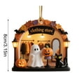 thumbnail image 2 of Kumdkd Halloween Ghost Ornaments Set - 3.15" Spooky Tree Decorations, Unbreakable Hanging Decor for Home, Party, Grave Markers, 2 of 6