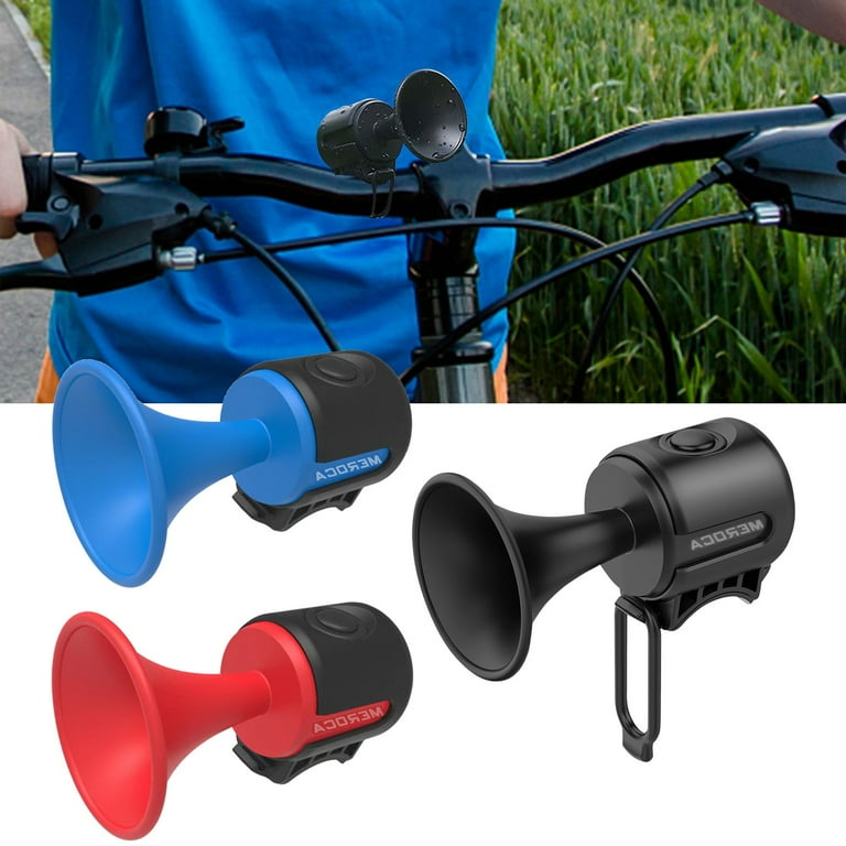 Electric Bike Bell 120dB MiniBicycle Horn Battery Powered Waterproof bike horn