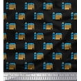 thumbnail image 1 of Soimoi polyester Crepe Fabric House Architectural Printed Craft Fabric by the Yard 42 Inch Wide, 1 of 5