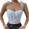 thumbnail image 1 of Blusa de Lencería Encaje Fridja Tirantes Sin Mangas Mujer, 1 of 9