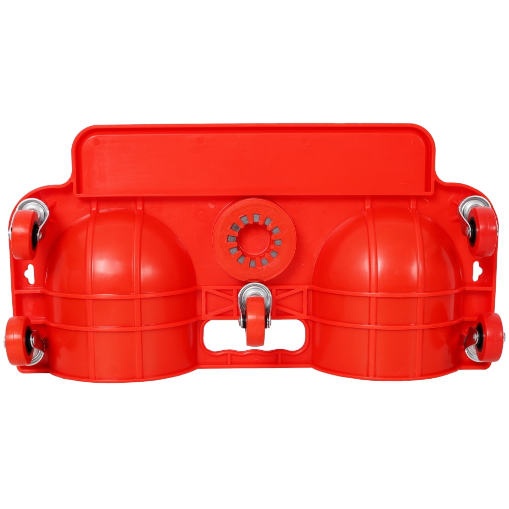 Rolling Knee Creeper Durable Knee Pads with 360 Degree Turn Casters and Tool Tray,for Garage Workshop Garden,Red