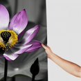 thumbnail image 3 of Pratyus Flower Yellow Center Leafy Plant Shower Curtain Set with Hooks, Chic Modern Bathroom Decor 100% Polyester Fiber, Various Sizes Available 69"x72, 3 of 7