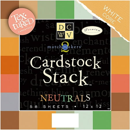 Diecuts with a View Match Makers Cardstock Stack, Textured Neutrals