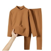 Hpgjzj Thermal Underwear for Kids Toddler Winter Base Layer Long Johns Sets Top and Bottoms for Girls Boys