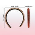 thumbnail image 5 of Unique Bargains Rhinestone Headband Decor Hairbands for Women Weddings Daily Wear Birthday Parties Red, 5 of 7