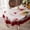 Burgundy-70" x 52" (Oval), variant on Oval Lace Table Cloth Waterproof Farmhouse Cover Classic Country Rose Fldecor Tablecloth With Embroideryrame For Home Holiday Party Dining Table(burgundy 102"x60")
