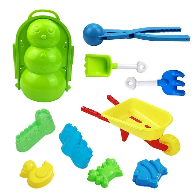 Kit para hacer bolas de nieve HUOGUO, juguetes de nieve de invierno para niños, 10 unidades