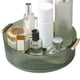thumbnail image 3 of Organizador de cosméticos giratorio 360, almacenamiento de textura, organizador de escritorio de maquillaje giratorio con asa para baño, verde transparente, 3 of 10