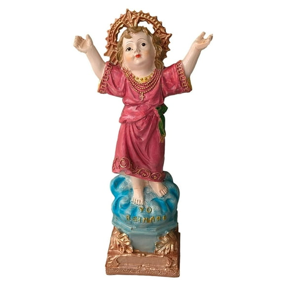 segolike Divino Nino Statue Jesus Figurines Décoratives Statue Catholique Peinte