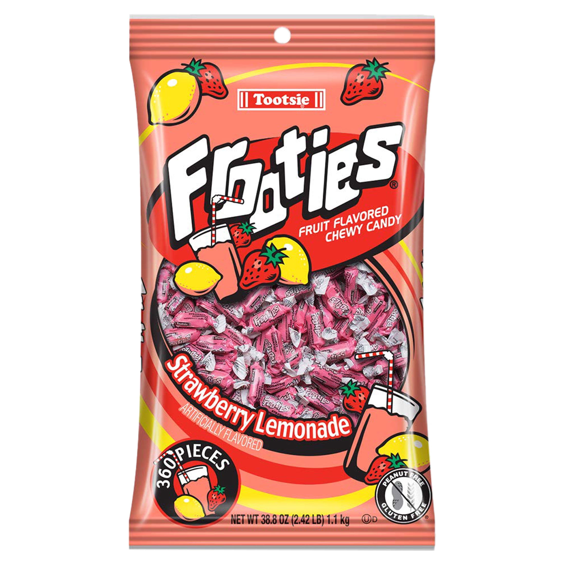 Strawberry Lemonade Frooties Tootsie Roll Candy 360 Piece Count