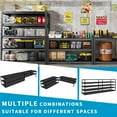 thumbnail image 5 of 36"W Closet Storage Shelves, 5 Tier 3000lb Heavy Duty Metal Shelving, Adjustable Steel Shelf Units with Double Layer Columns, Black for Shoes, Bags, Clothes, Storage Boxes, 5 of 8