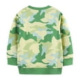thumbnail image 3 of Gubotare Sweatshirt Kids Boys Sweatshirts Cute Elephant Shirts Clothes Kids Pullover Hoodie Toddler Long Sleeve Cotton Sweatshirt Sweater Size 6-7 (Green,6-7 Years), 3 of 9
