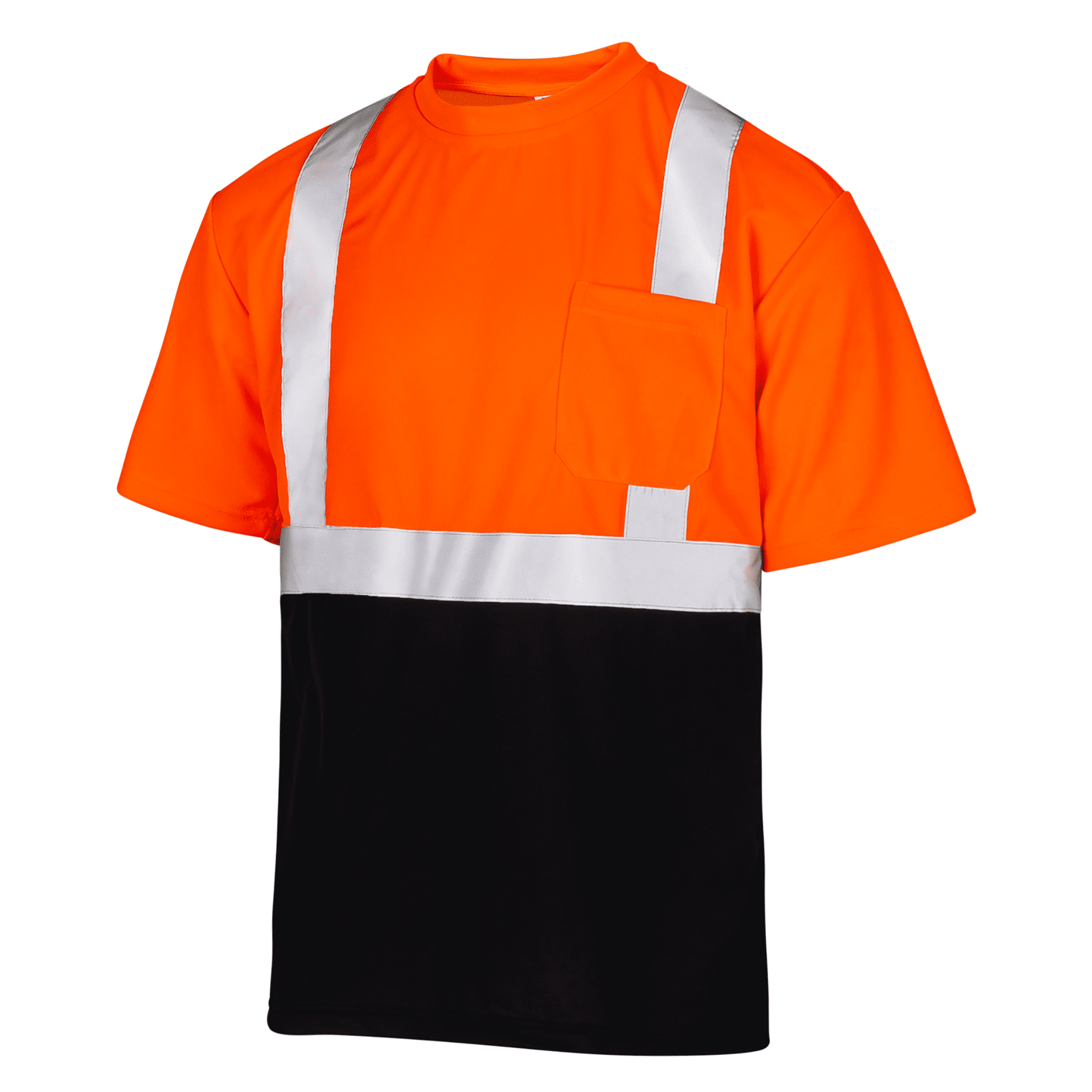 Bass Creek Hi-Vis Work Shirts 4-Pack - Tough Cotton Blend Safety Shirts For Construction & Outdoor Work