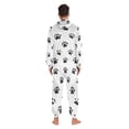 thumbnail image 4 of FORMRS Onesies Pajama for Adults Unisex Hoodie Winter Jumpsuit One Piece Sleepwear, Sizes S-2XL, Black Cartoon Cat Paw, 4 of 7