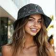 thumbnail image 4 of Dalix Butterfly Tie Dye Bucket Hat Cotton Embroidery Casual Outdoor Style Womens in Tie Dye Black M Medium, 4 of 5