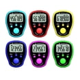 thumbnail image 2 of Thinsont Mini Stitch Marker Row Fingertip Counter with LED Light LCD Electronic Digital Display Tally Timing for Golf Knitting Weave Yellow 4.5*3.5*1.2cm, 2 of 8